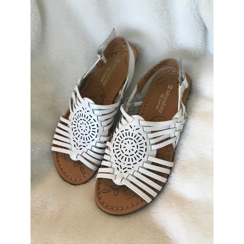 NATURALIZER Huarache Sandal, White, Size 7